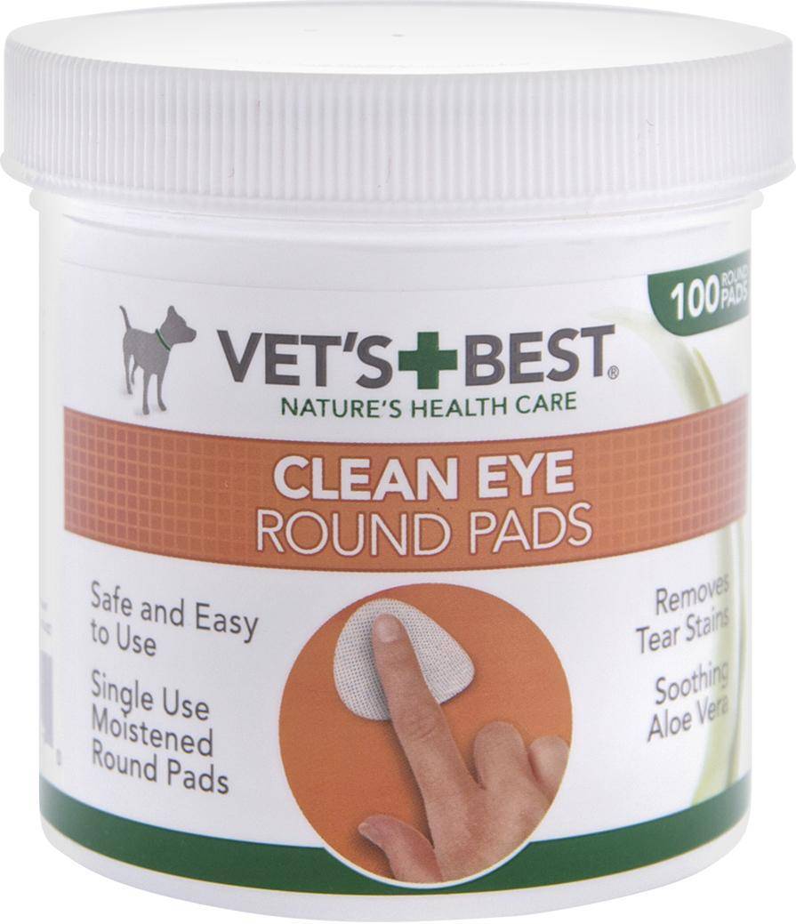 Vets best Clean/ rondel til øjenpleje 100stk - Dog Food